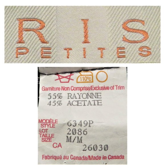 RIS Petite Blue Checkered Crop Top in Size Medium - Picture 3 of 4